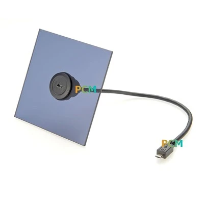 USB Micro-B 2.0 Männlich bis weibliches Rundpanel-Mount-Verlängerungskabel