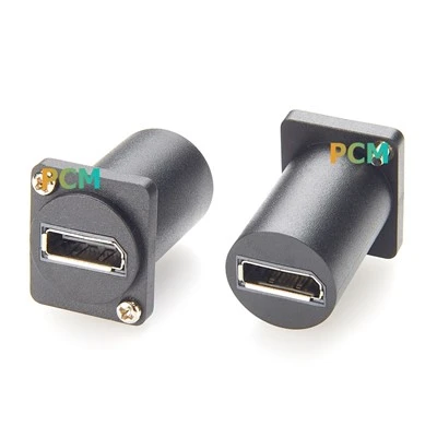 Durchführungsstecker für die Plattenmontage, Displayport-Buchse auf Buchse, Kupplung Typ D