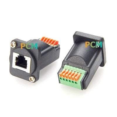 RJ12 6P6C-Anschlüsseblock-Schottadapter für die Schalttafelmontage