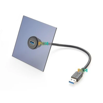 USB 3. 0 Panel Mount ein männlicher Typ zum Eingeben eines weiblichen Kabels